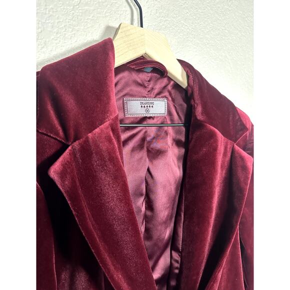 Blank nyc red velvet blazer Classic single button Medium - Picture 3 of 9